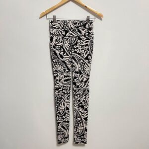 SALE!! Free People Movement Black Paisley Moto High Waist Leggings Size XS